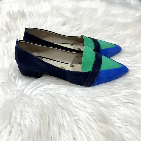 Boden Scarlet Suede Flat Sz 10.5 - Picture 4 of 10